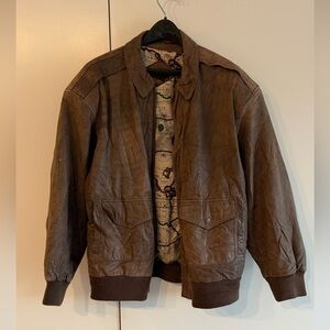 VINTAGE Brown Leather Jacket